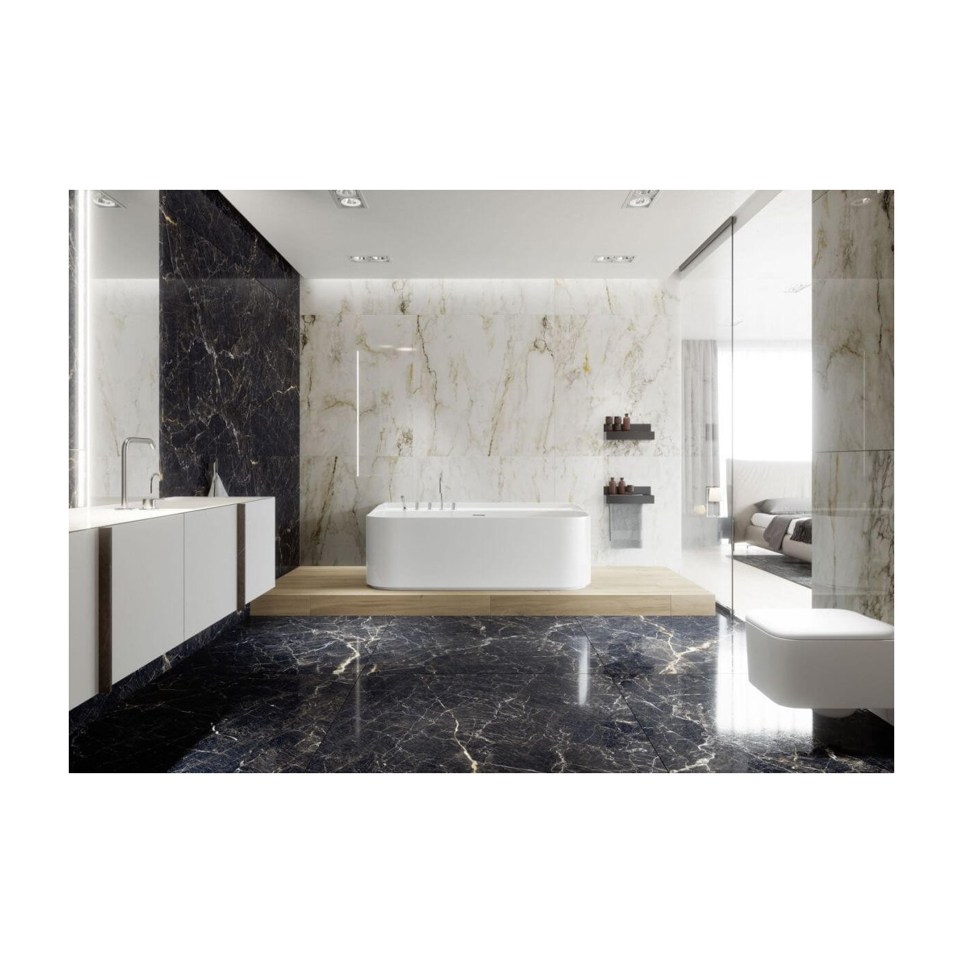 Płytka Inferno Bianco Poler 279,7x119,7 Ceramica Limone