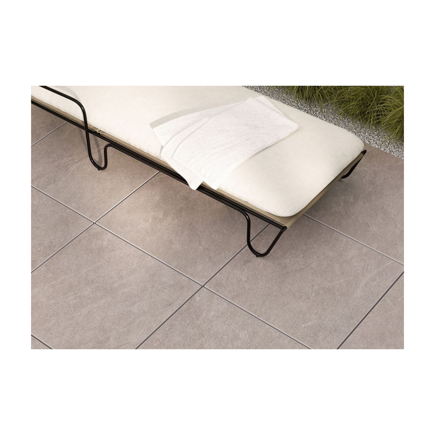 Płytka Tarasowa Ash 2.0 Beige 59,7x59,7x2 Str. Ceramica Limone