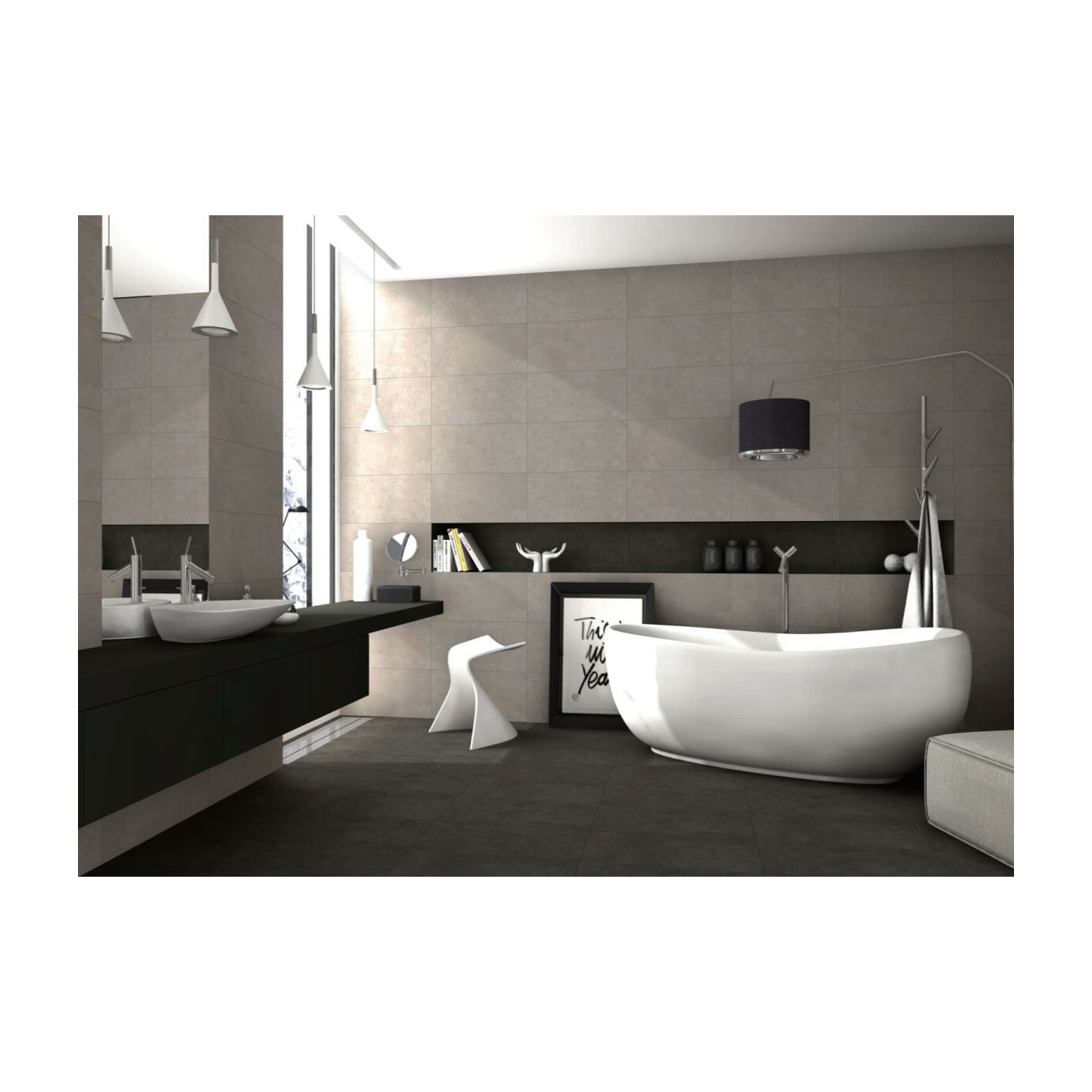 Płytka Qubus Grey Mat 60x120 Ceramica Limone