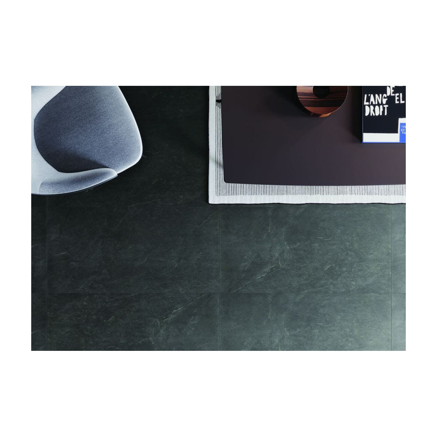 Płytka Podłogowa Ash Black 119,7x59,7 Str. Ceramica Limone