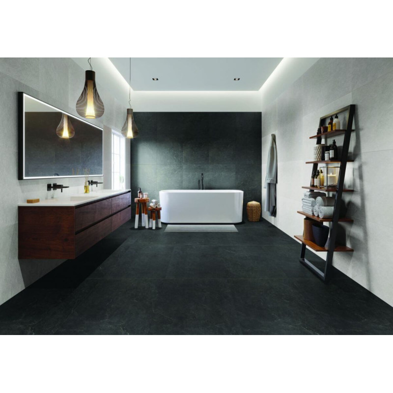 Płytka Podłogowa Ash Black 119,7x59,7 Str. Ceramica Limone