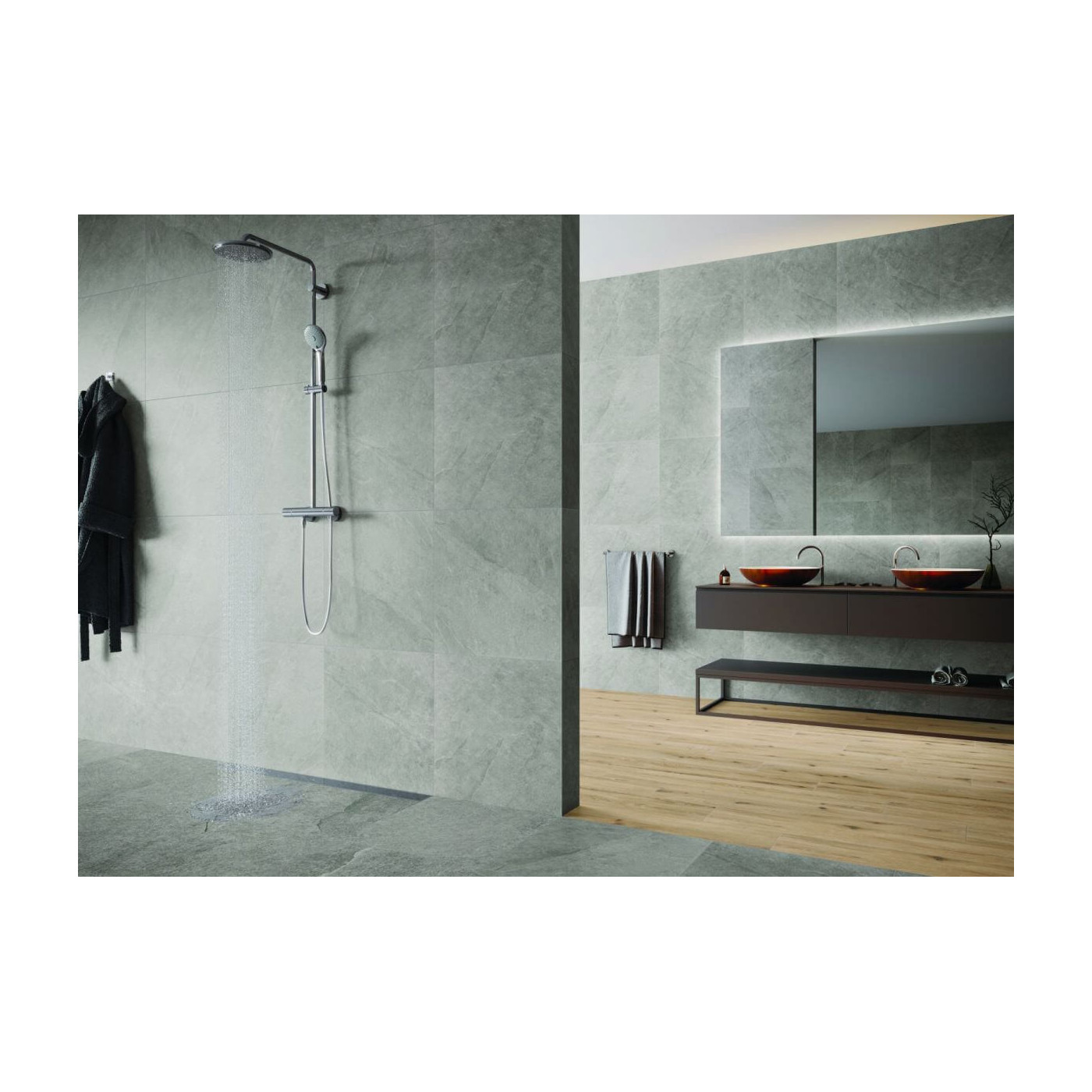 Płytka Podłogowa Ash Silver 119,7x59,7 Str. Ceramica Limone