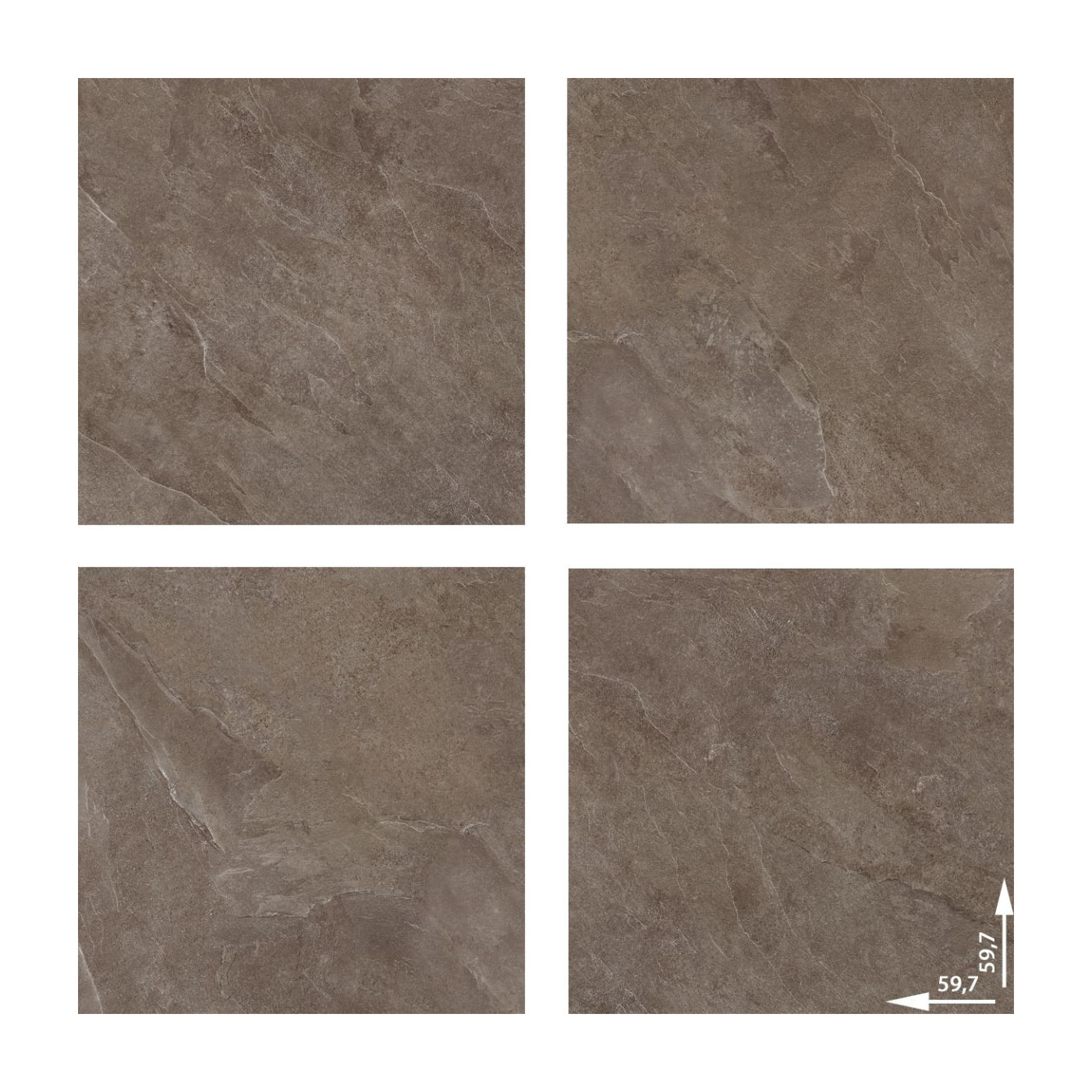 Płytka Tarasowa Ash Taupe 59,7x59,7 Str. Ceramica Limone