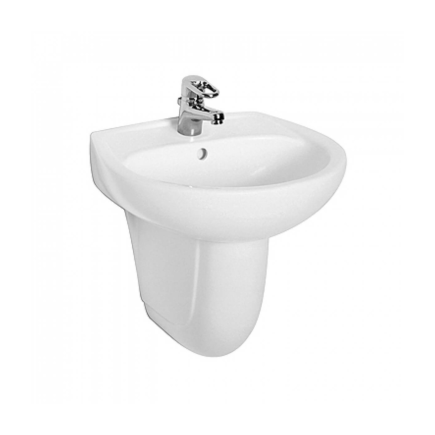 Umywalka Idol 50 cm Z Otworem Z Przelewem M11150 Koło