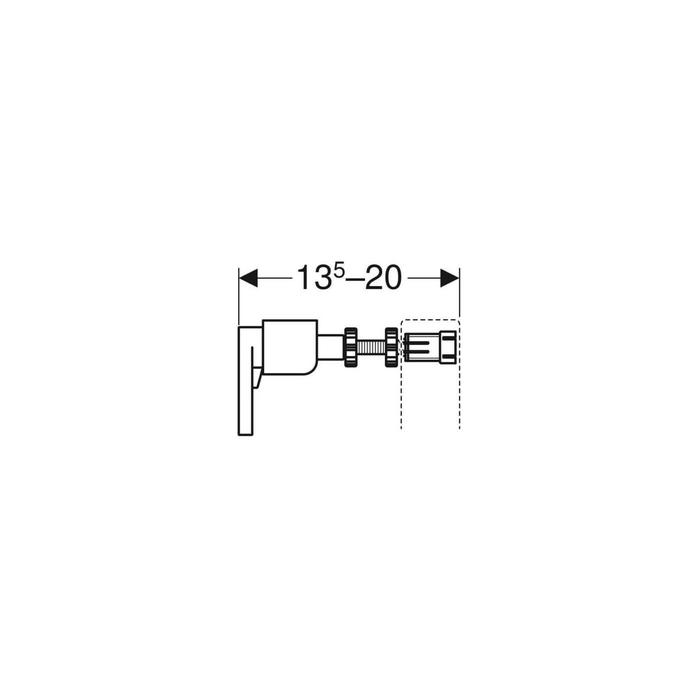 Wspornik Dystansowy Duofix 111.815.00.1 Geberit
