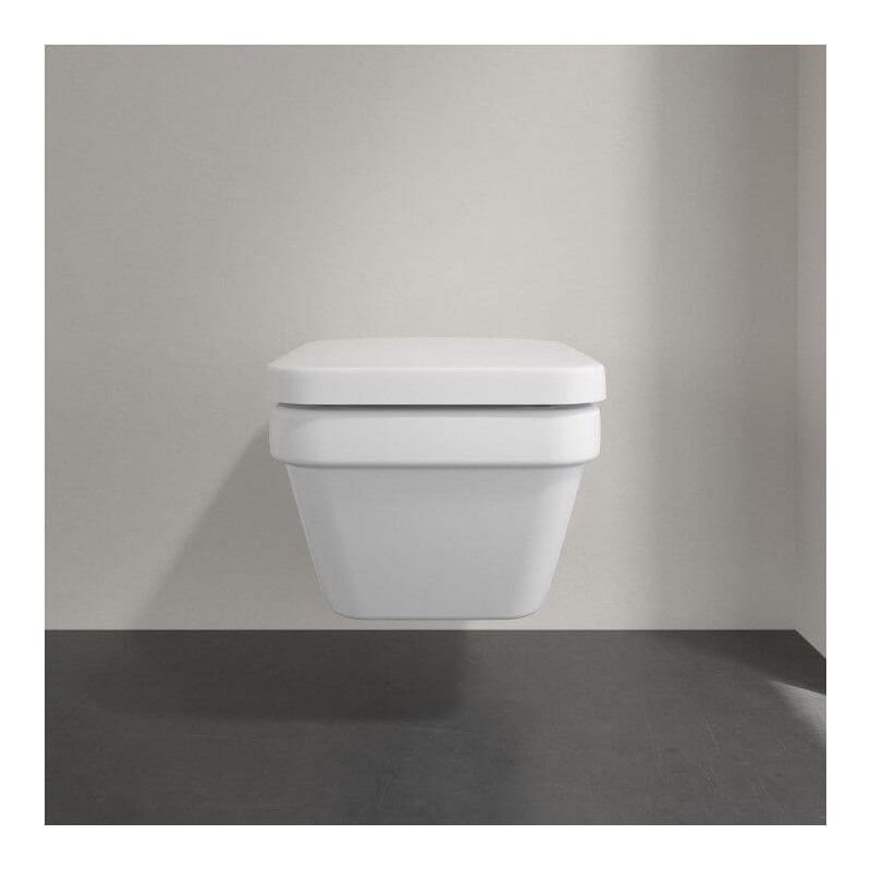 Miska WC Wisząca Bezrantowa Architektura DirectFlush 53x37 Z Deską Wolnoopadającą 5685HR01 Villeroy&Boch