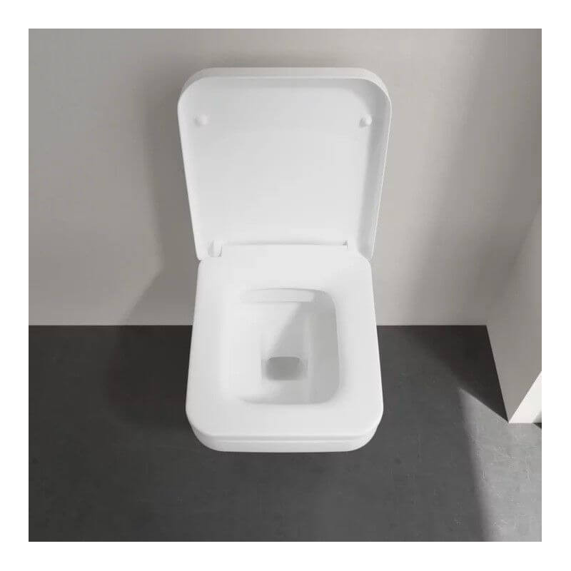 Miska WC Wisząca Bezrantowa Architektura DirectFlush 53x37 Z Deską Wolnoopadającą 5685HR01 Villeroy&Boch