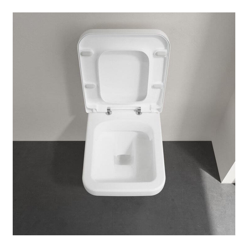 Miska WC Wisząca Bezrantowa Architektura DirectFlush 53x37 Z Deską Wolnoopadającą 5685HR01 Villeroy&Boch