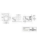 Miska WC Wisząca Bezrantowa Architektura DirectFlush 53x37 Z Deską Wolnoopadającą 5685HR01 Villeroy&Boch