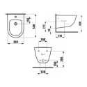 Bidet Podwieszany 360x530 mm Z Otworem Na Baterię Na Środku Pro A Biały H8309520003021 Laufen