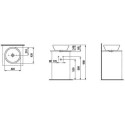 Umywalka Nablatowa PRO 42x42 H8129620001091 Laufen