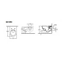 Miska Podwieszana Bezrantowa 56x37 Subway 2.0 5614R001 Villeroy&Boch