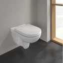 Miska WC Wisząca Bezrantowa O.Novo 56x36 Z Deską Wolnoopadającą 5660HR01 Villeroy&Boch