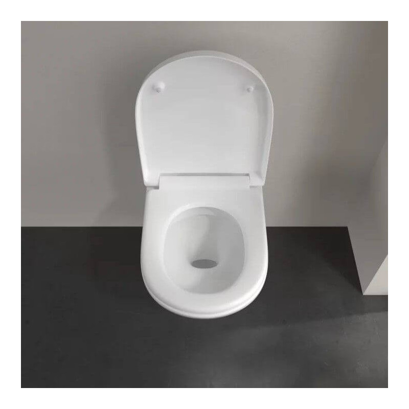 Miska WC Wisząca Bezrantowa O.Novo 56x36 Z Deską Wolnoopadającą 5660HR01 Villeroy&Boch