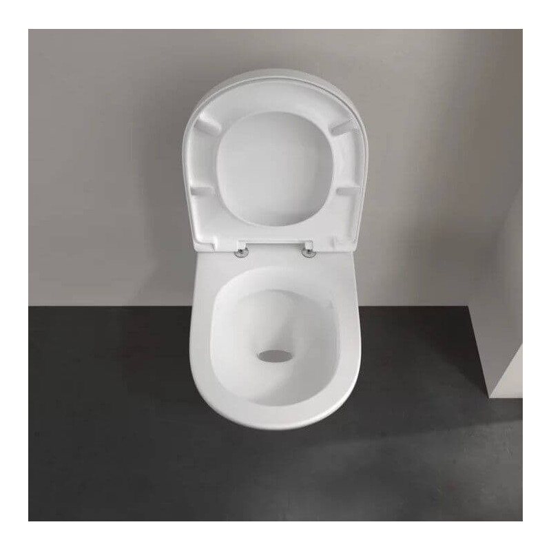 Miska WC Wisząca Bezrantowa O.Novo 56x36 Z Deską Wolnoopadającą 5660HR01 Villeroy&Boch