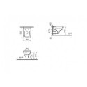 Zestaw Miska Podwieszana + Deska WC S20 52x36 cm 5507L003-0101+77-003-009 Vitra