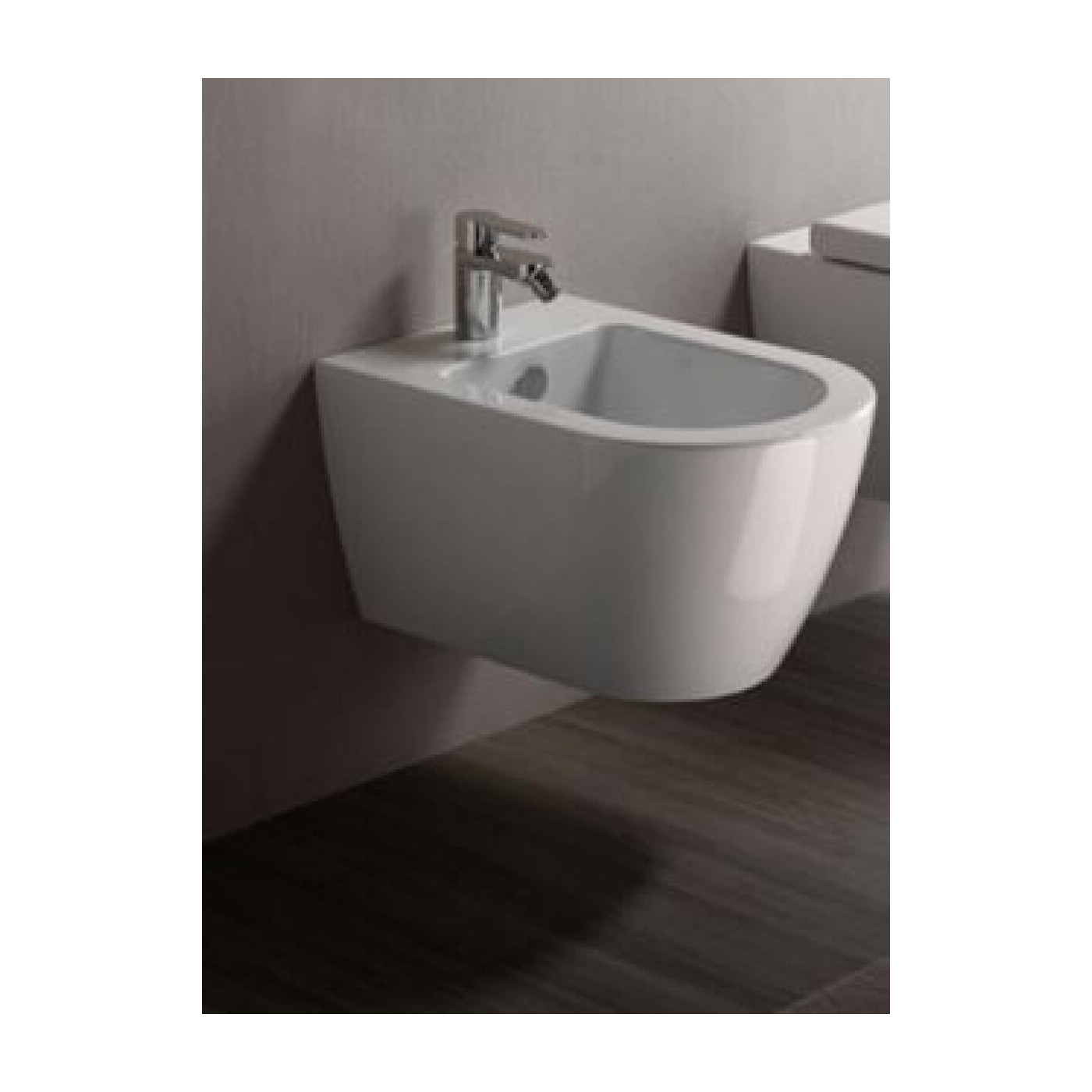 Bidet Podwieszany Pura 55 + Zestaw Montażowy 55x36 8865111+FISR GSI