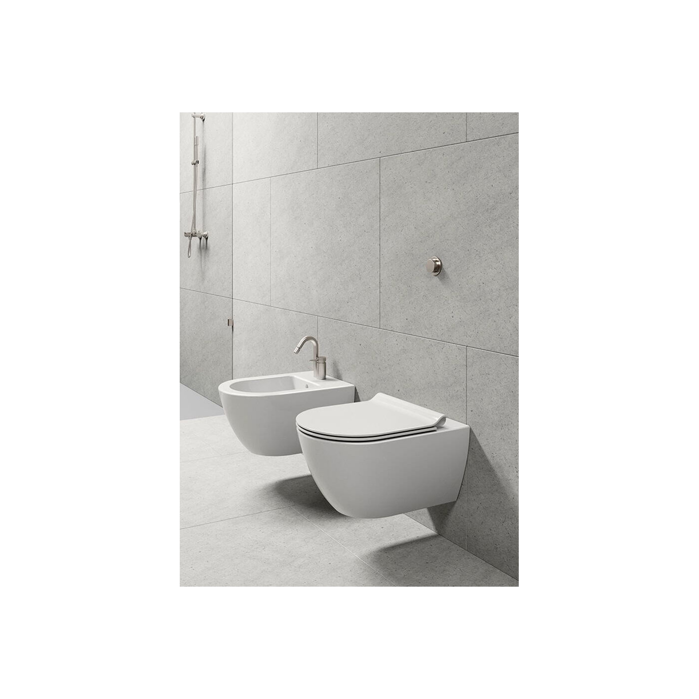 Miska WC Podwieszana Bezrantowa Pura 55 55x36 881511 GSI