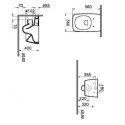 Miska Podwieszana Metropole Rimless 56x36 7672B003-0075 Vitra