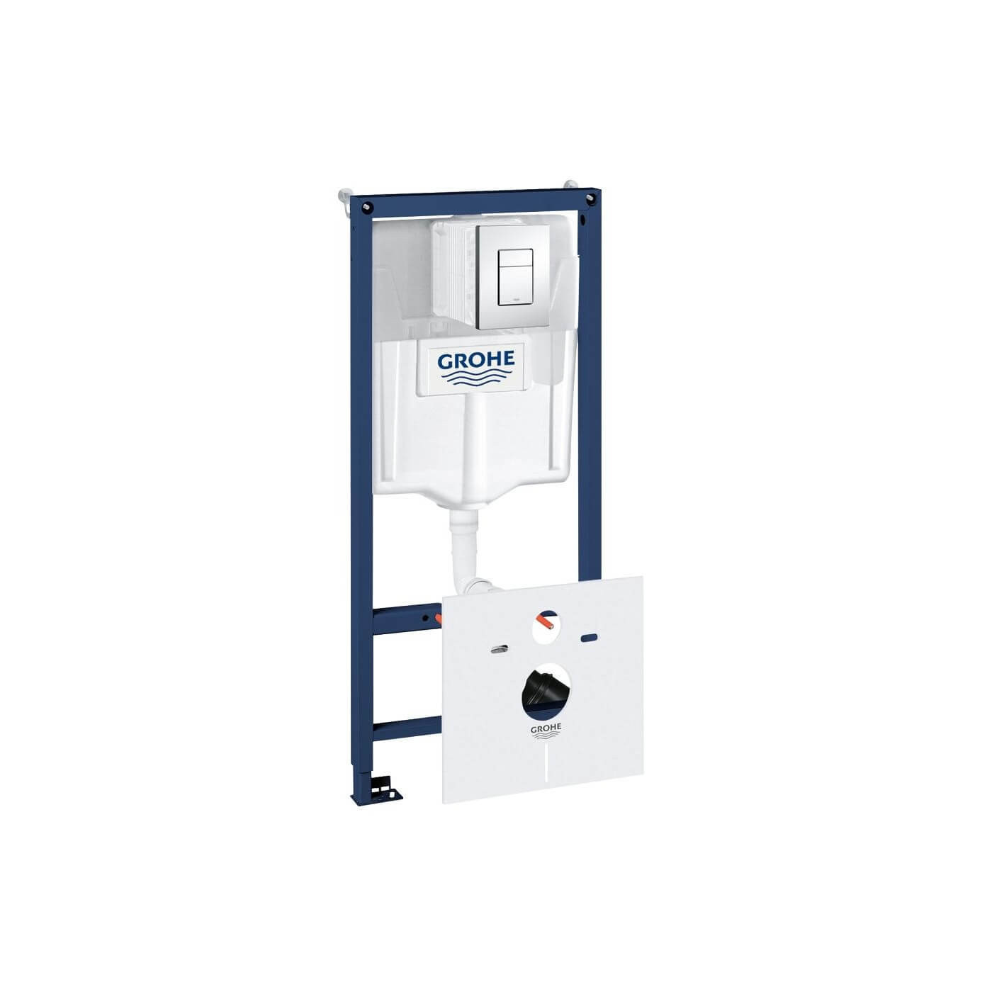 Zestaw Podtynkowy WC Rapid SL 5w1 Stelaż + Przycisk + System Fresh + Kątowniki + Mata 38827000 Grohe