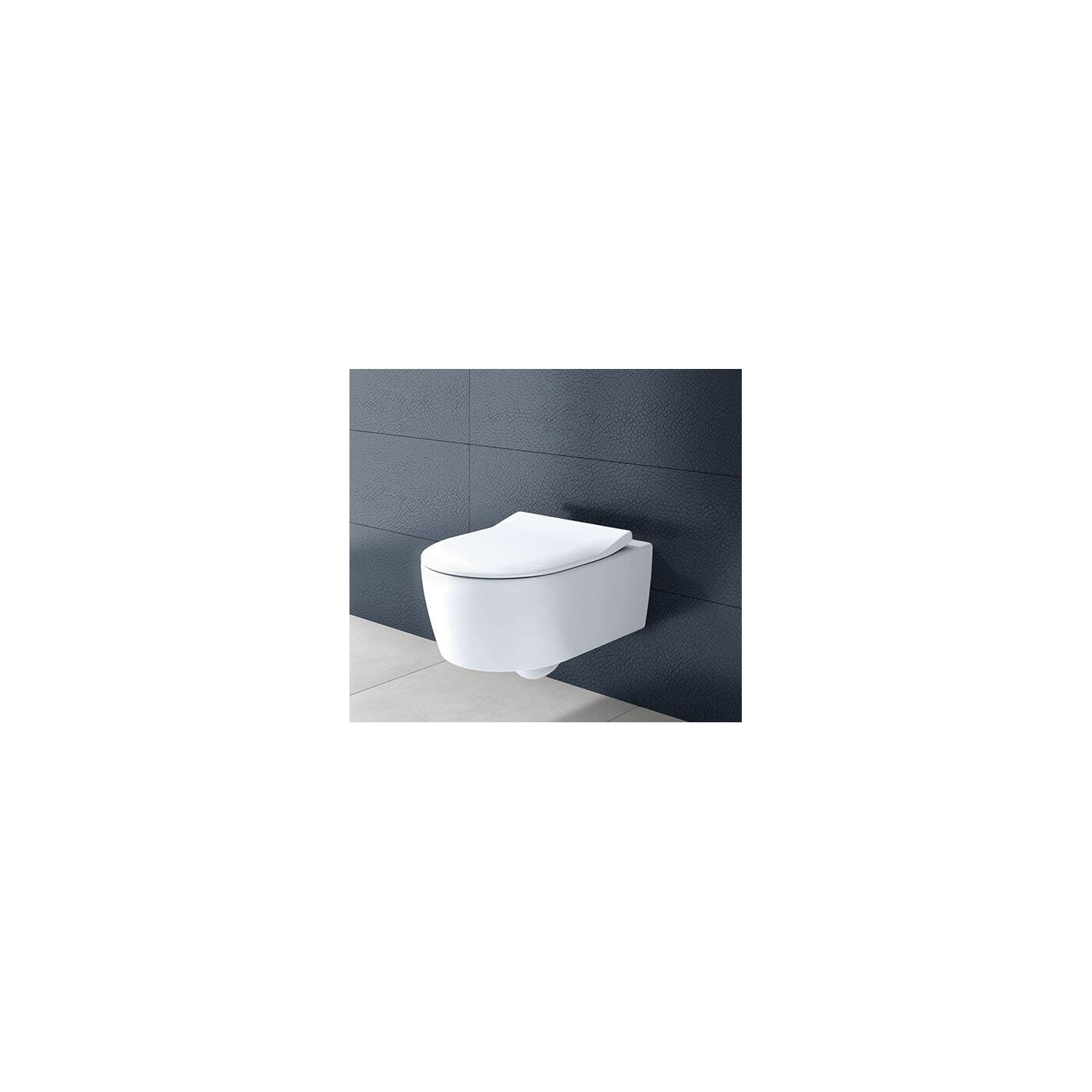 Miska WC Wisząca Bezkołnierzowa Avento 53x37 Z Deską Wolnoopadającą Slim 5656RS01 Villeroy&Boch