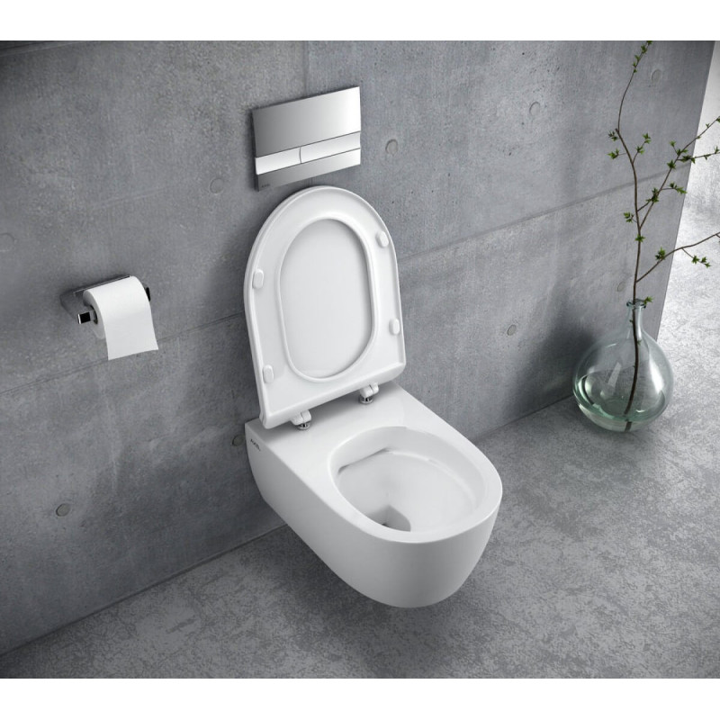 Miska WC Bezrantowa Z Deską Wolnoopadającą Doto Pure-Rim 48 CEEX.1404.485.WH Excellent