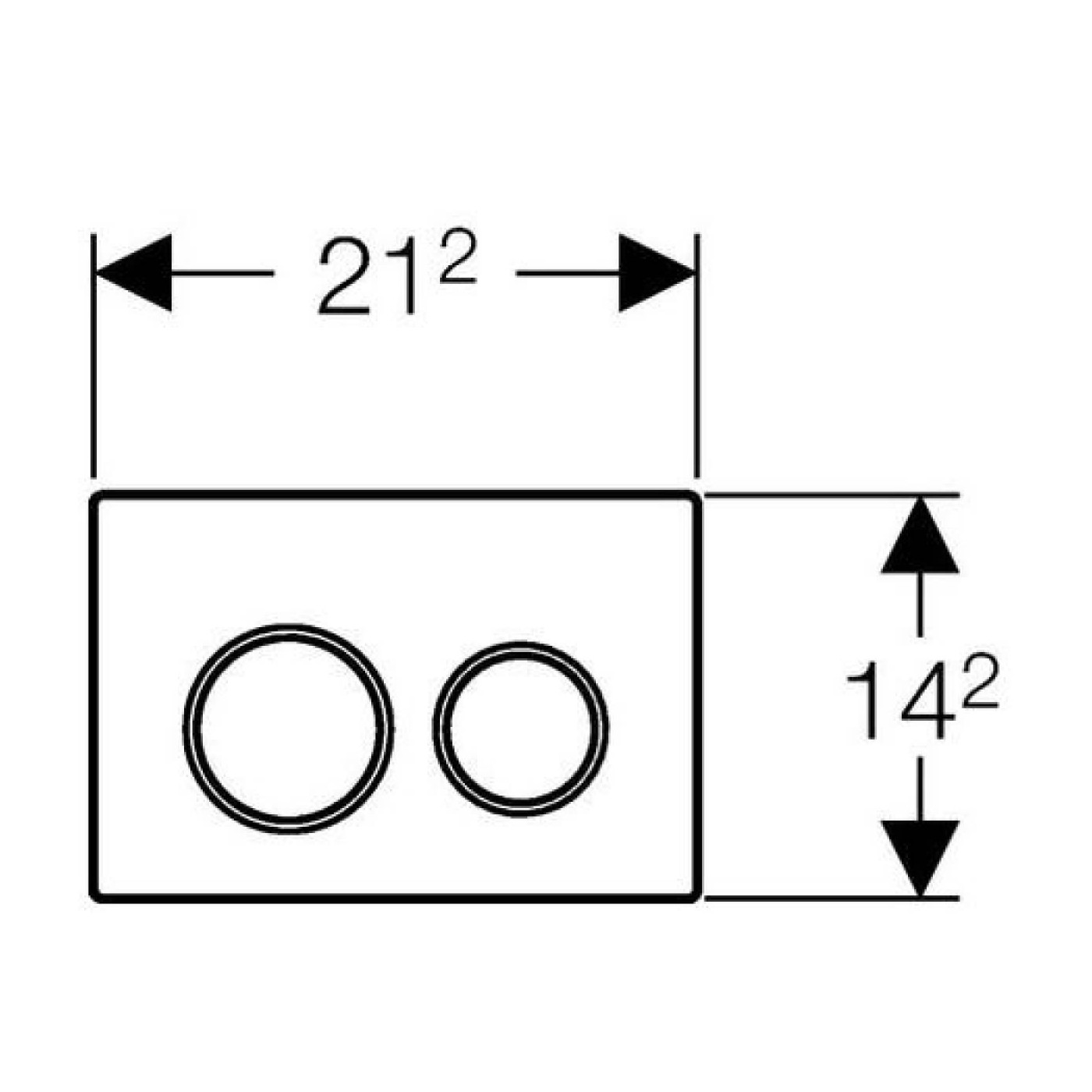 Przycisk Omega 20 Biały Chrom 115.085.KJ.1 Geberit