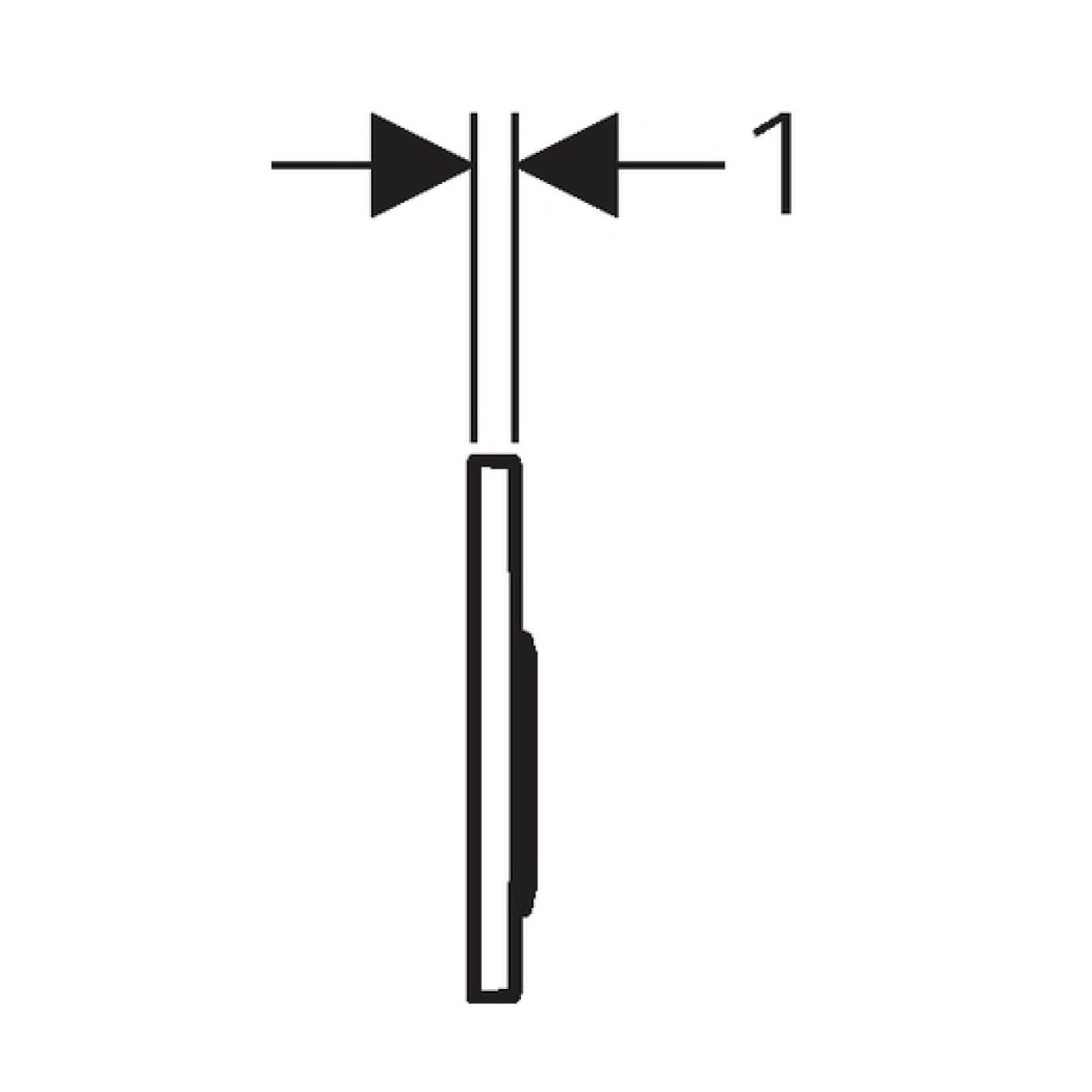 Przycisk Omega 20 Biały Chrom 115.085.KJ.1 Geberit