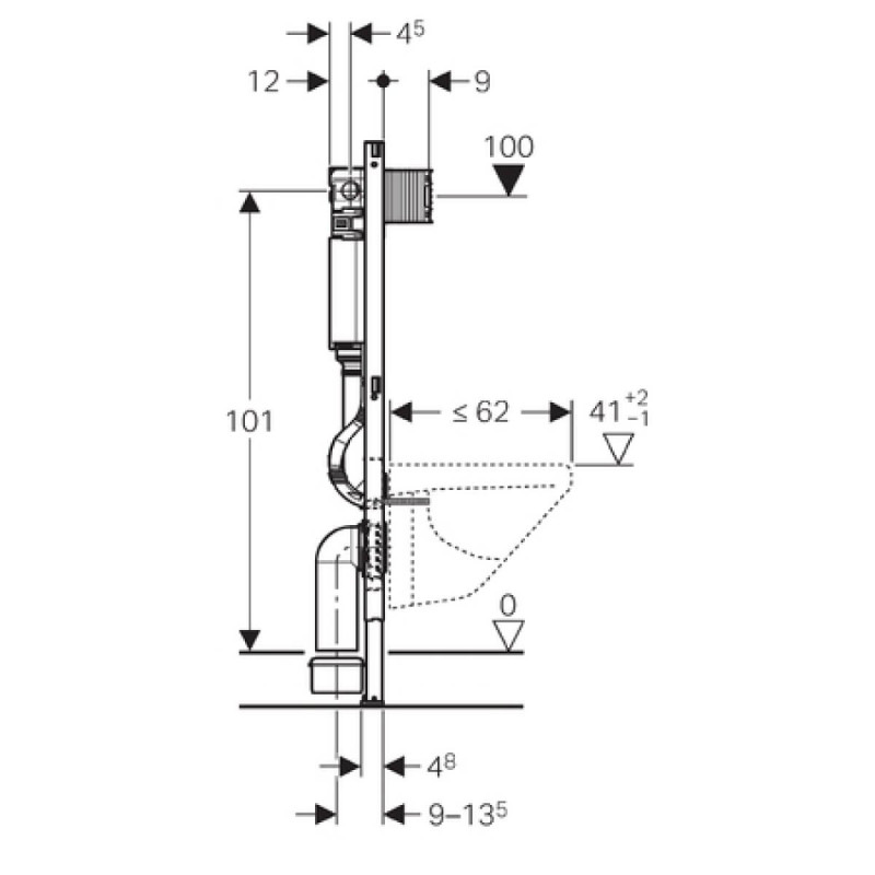 Stelaż Duofix Do WC H112 Omega 111.060.00.1 Geberit