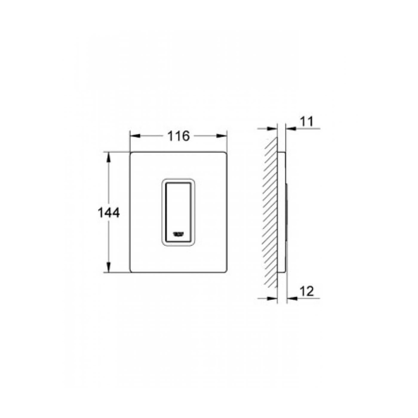 Przycisk Skate Cosmopolitan Chrom 38784000 Grohe