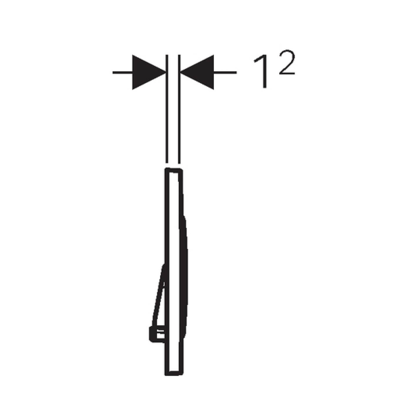 Przycisk Sigma 20 Chrom Bł.-Chrom Mat-Chrom Bł. 115.882.KH.1 Geberit