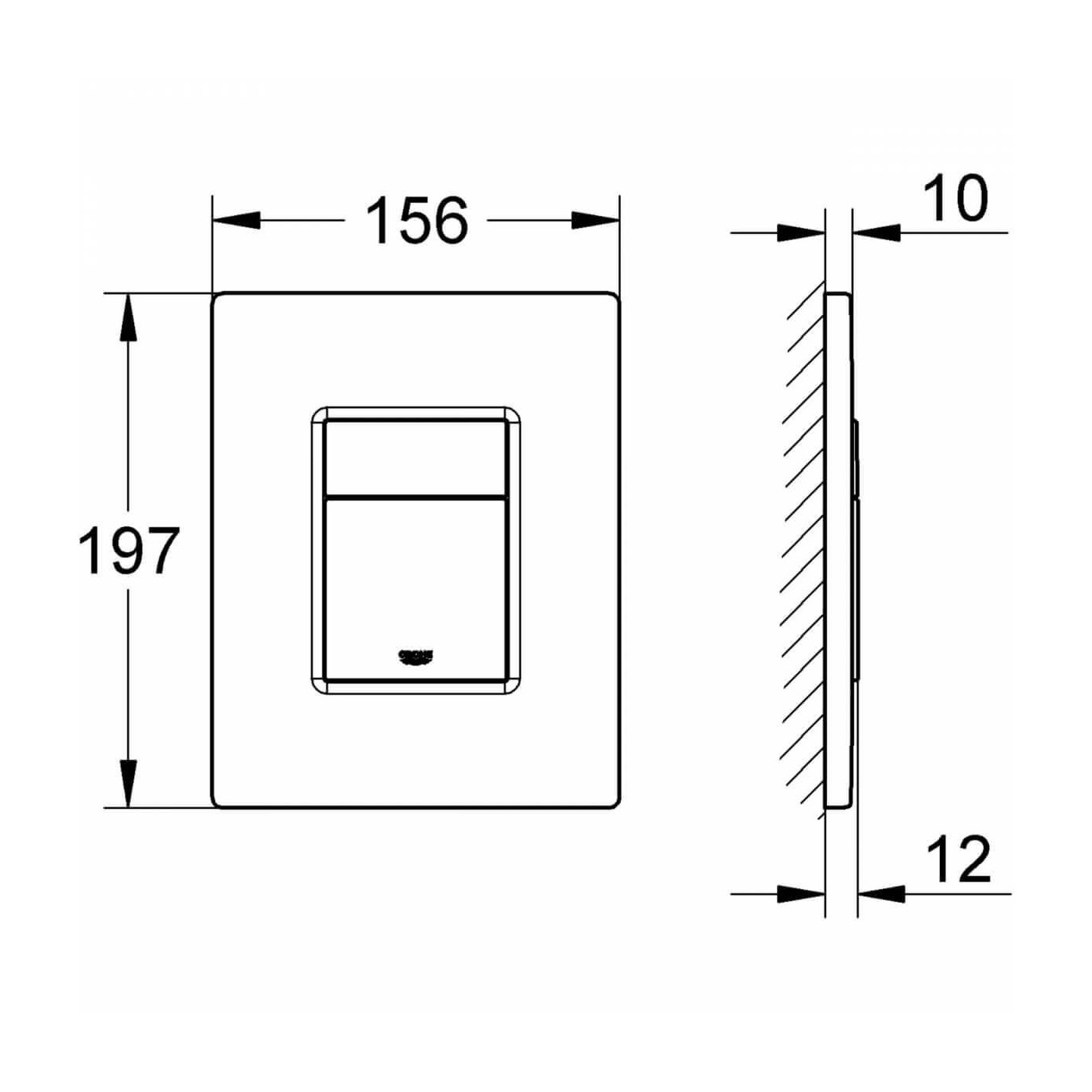 Przycisk Skate Cosmopolitan Biały 38732SH0 Grohe