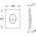 Przycisk Air Skate Mat Chrom 38505P00 Grohe
