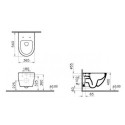 Miska Wisząca Sento Bezrantowa 54cm 7748-B003-0075 Vitra