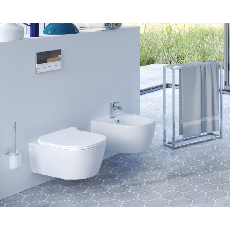 Miska WC Bezrantowa Z Deską Wolnoopadającą Doto Pure-Rim 54 CEEX.1404.545.WH Excellent