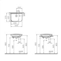 Umywalka 50x35 Sento Compact 5945B003-0029 Vitra