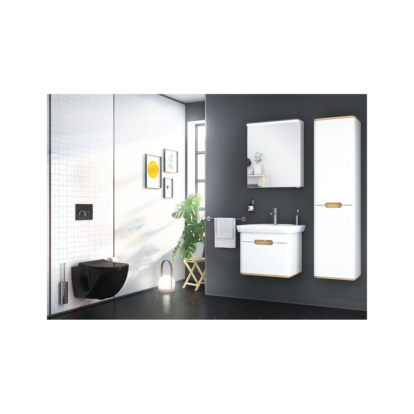 Umywalka 80x48,5 Sento Compact 5947B003-0001 Vitra