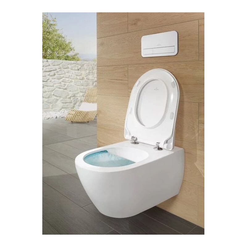 Miska WC Wisząca Bezrantowa Subway 2.0 CombiPack 56,5x37 Z Deską 5614R201 Villeroy&Boch