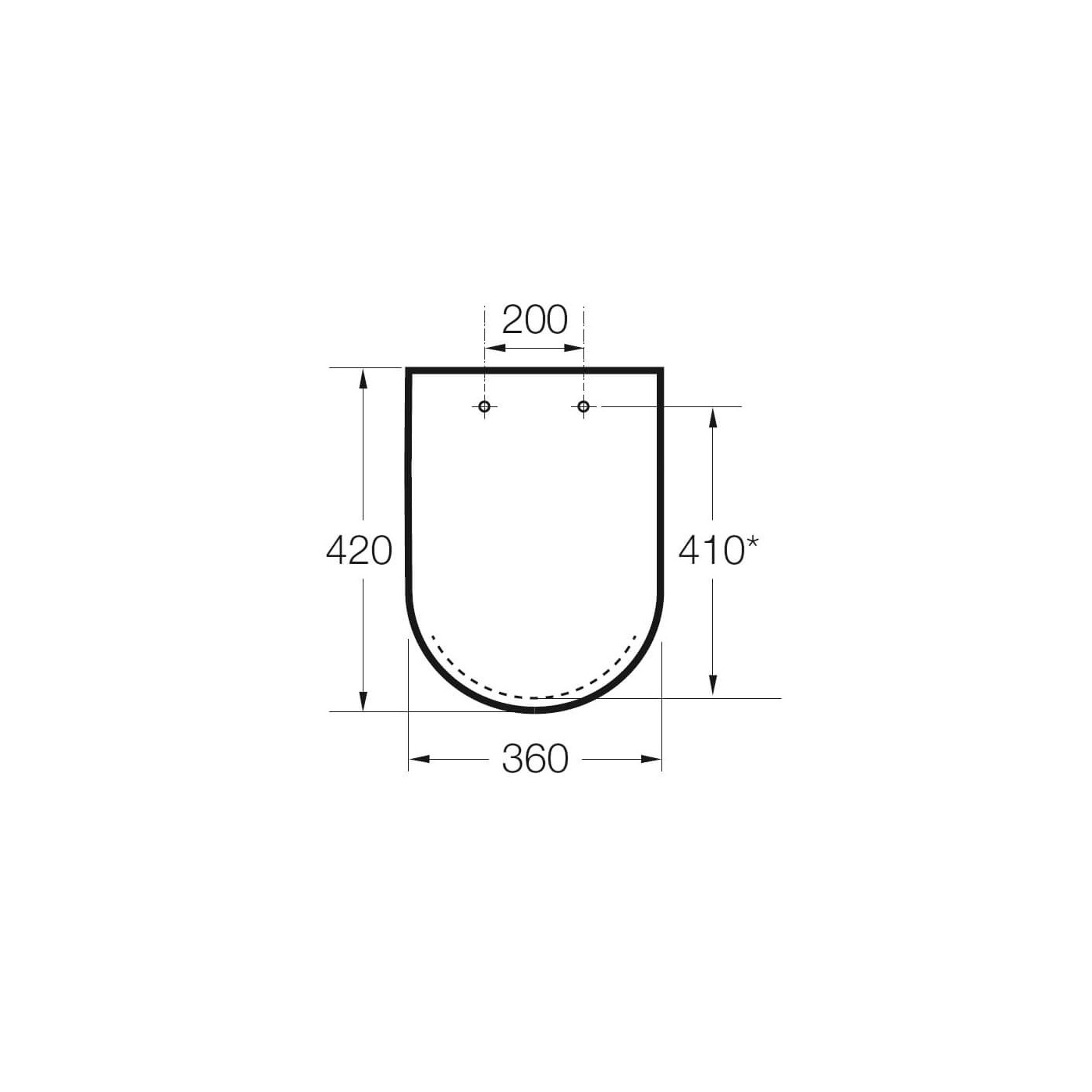 Deska WC Twarda Hall Compacto 42x36 A801620004 Roca