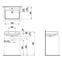Umywalka Biała Pro S 55x46 H8169620001041 Laufen