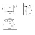 Umywalka Dla Osób Niepełnosprawnych 60x54,5 S20 5289B003-0001 Vitra