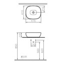 Outline Umywalka 47x40 cm 5994B403-0016 Vitra
