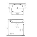 Outline Umywalka 63cm 5993B403-0016 Vitra