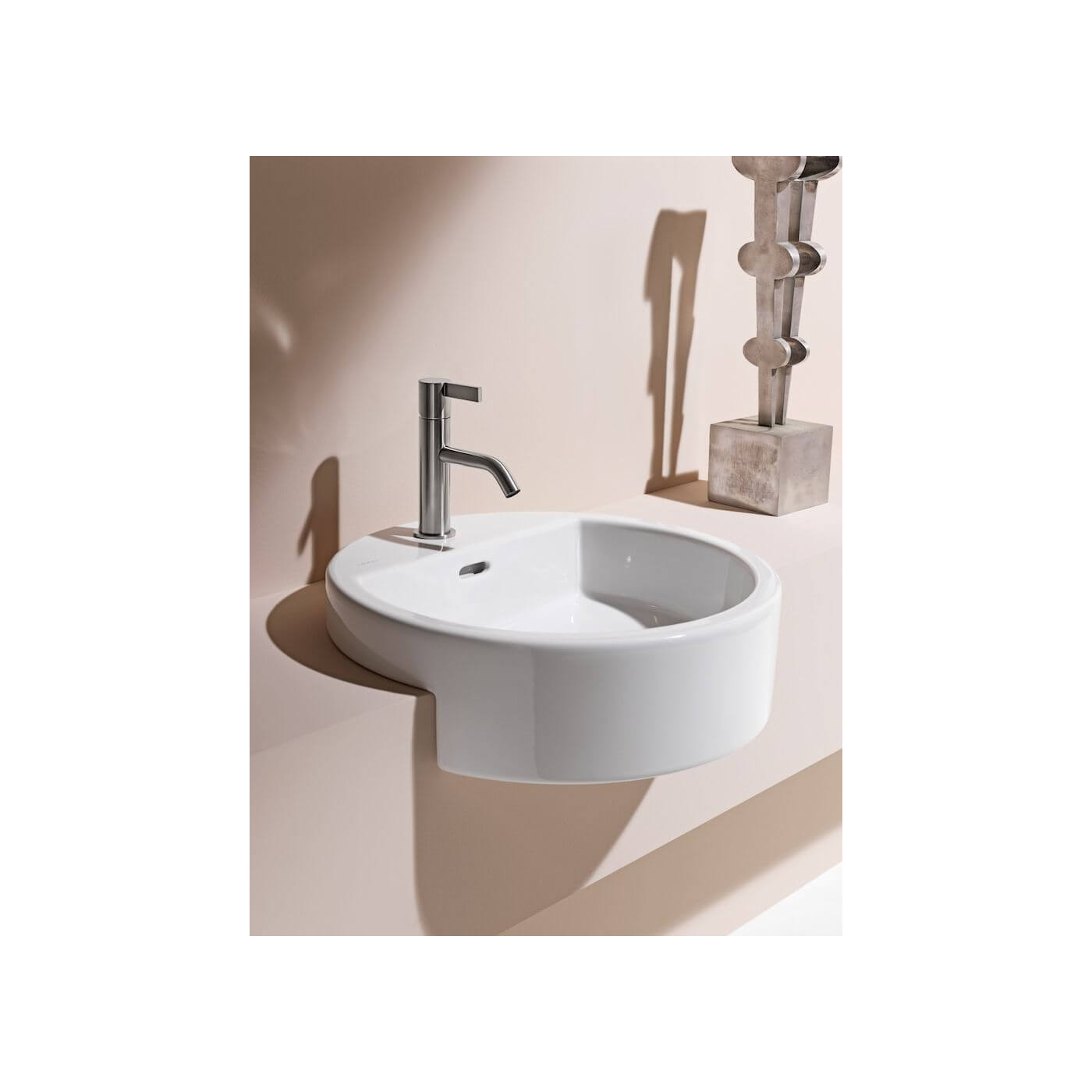 Umywalka Półblatowa 460 mm Living City Biały H8134310001041 Laufen