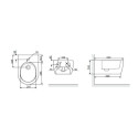 Bidet Wiszący Doto CEEX.1506.537.WH Excellent
