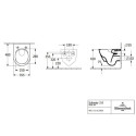 Miska WC Wisząca Subway 2.0 Compact 35,5x48 Bez Kołnierza 5606R001P Villeroy&Boch