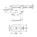 Umywalka Nablatowa 60 cm Essence Biel Alpejska 3960800H Grohe