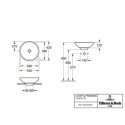 Umywalka Nablatowa Loop&Friends 43x43 51440001 Villeroy&Boch
