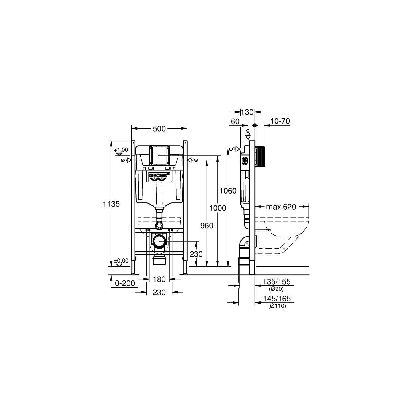 Stelaż WC Rapid SL 38840000 Grohe
