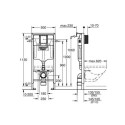 Stelaż Rapid SL Podtynkowy Do WC 1,13m + Wsporniki 38536001 Grohe